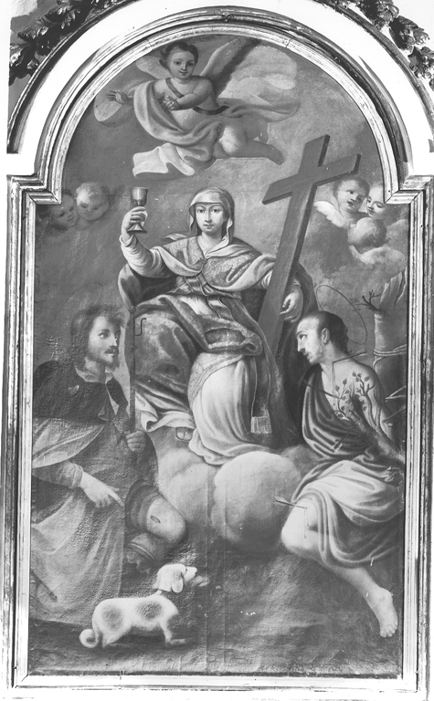 Fede con i Santi Rocco e Sebastiano (dipinto) - ambito laziale (prima metà sec. XIX)