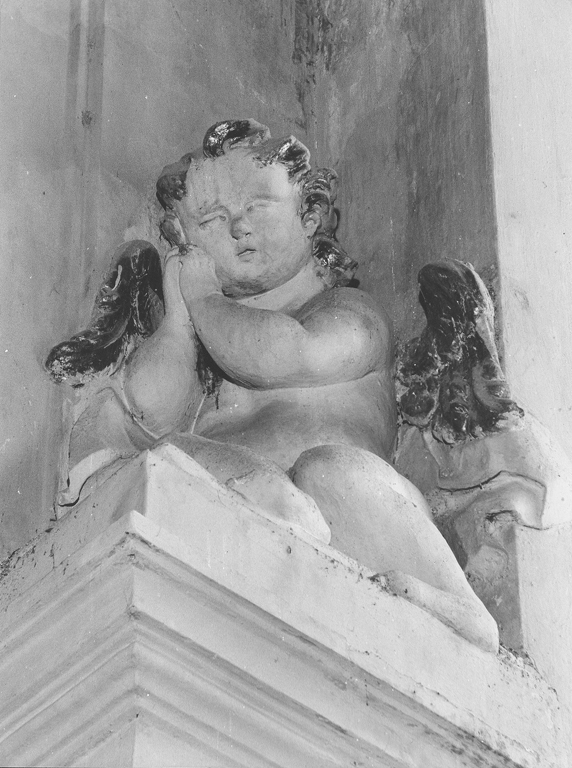 putti alati (statua, coppia) - ambito laziale (seconda metà sec. XVIII)