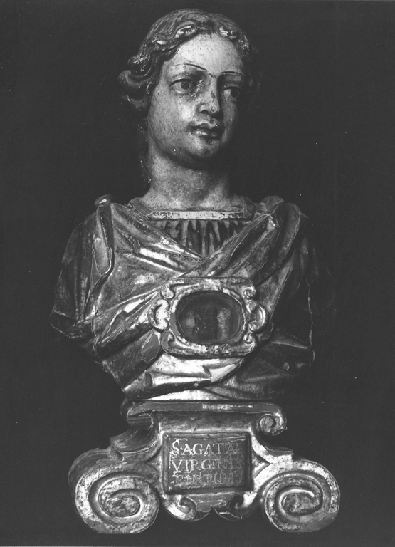 Sant'Agata (reliquiario - a busto) - ambito Italia meridionale (sec. XVII)