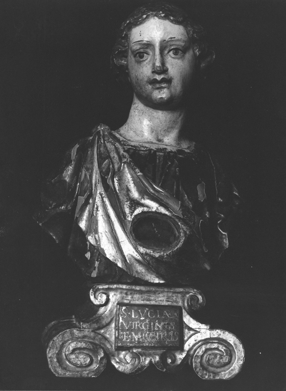Santa Lucia (reliquiario - a busto) - ambito Italia meridionale (sec. XVII)
