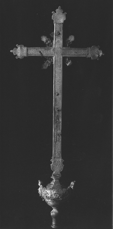 croce processionale - ambito napoletano (seconda metà sec. XVII)
