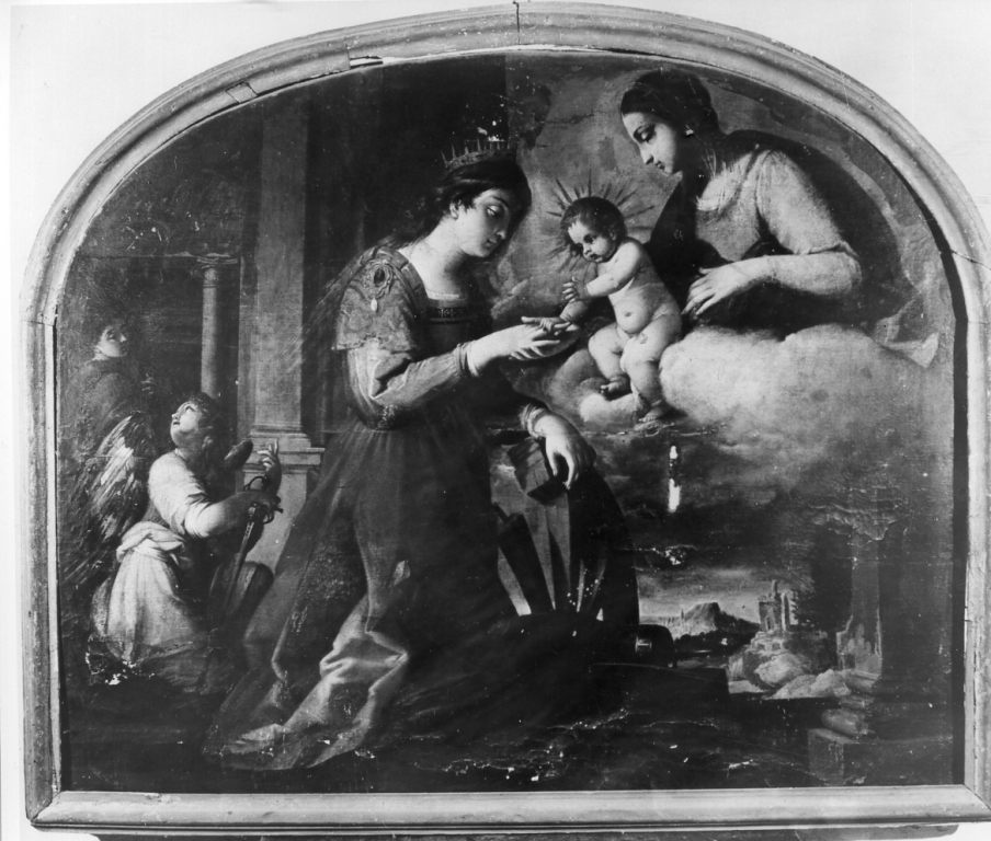 matrimonio mistico di Santa Caterina d'Alessandria (dipinto) di Baglione Giovanni (sec. XVII)