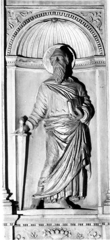 San Paolo Apostolo (scultura) di Pasquale da Caravaggio (ultimo quarto sec. XV)