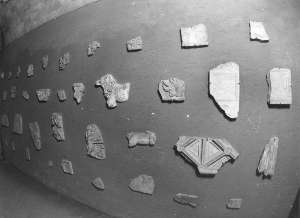 sarcofago, frammento - bottega romana (prima metà sec. III)