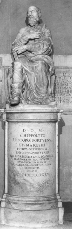Sant'Ippolito (statua) di Pincellotti Bartolomeo (attribuito) (sec. XVIII)