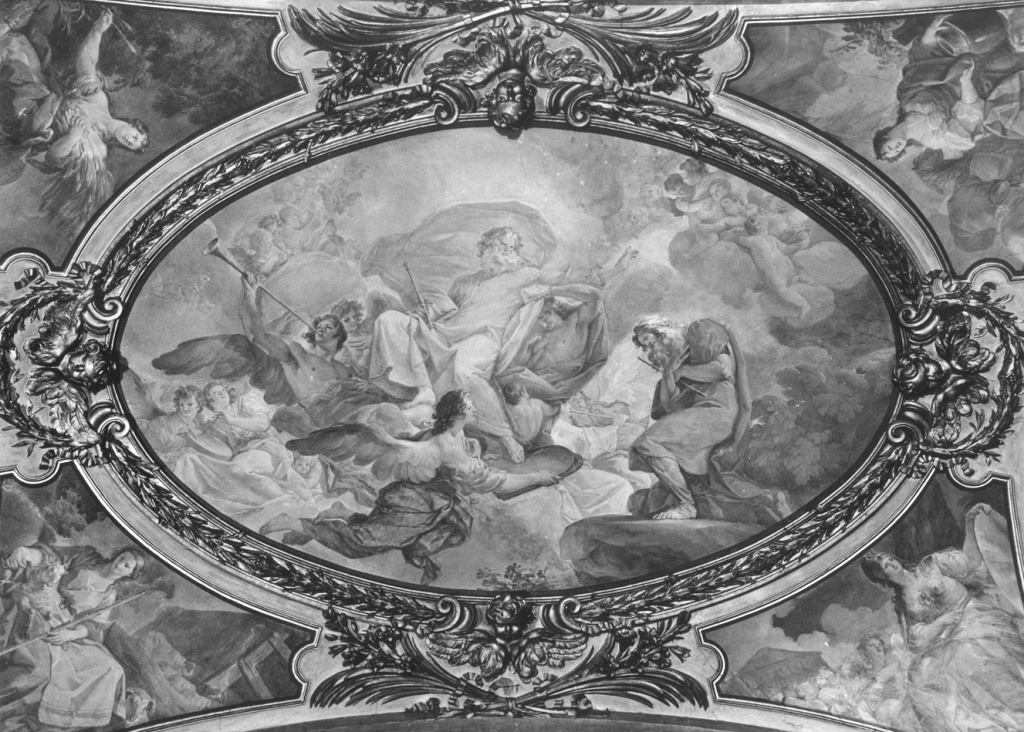 Mosè con le tavole della legge (dipinto) di Giaquinto Corrado (attribuito) (sec. XVIII)