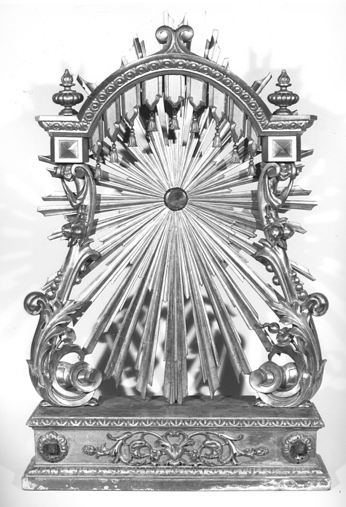 tronetto per esposizione eucaristica - ambito romano (secc. XVIII/ XIX)