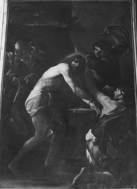 flagellazione di Cristo (dipinto) di Brandi Giacinto (sec. XVII)