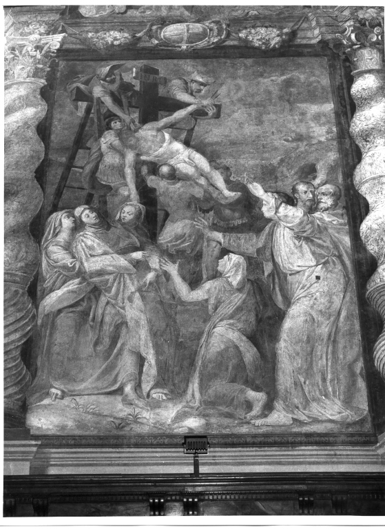 deposizione di Cristo dalla croce (dipinto, complesso decorativo) di Rocca Giacomo (sec. XVI)