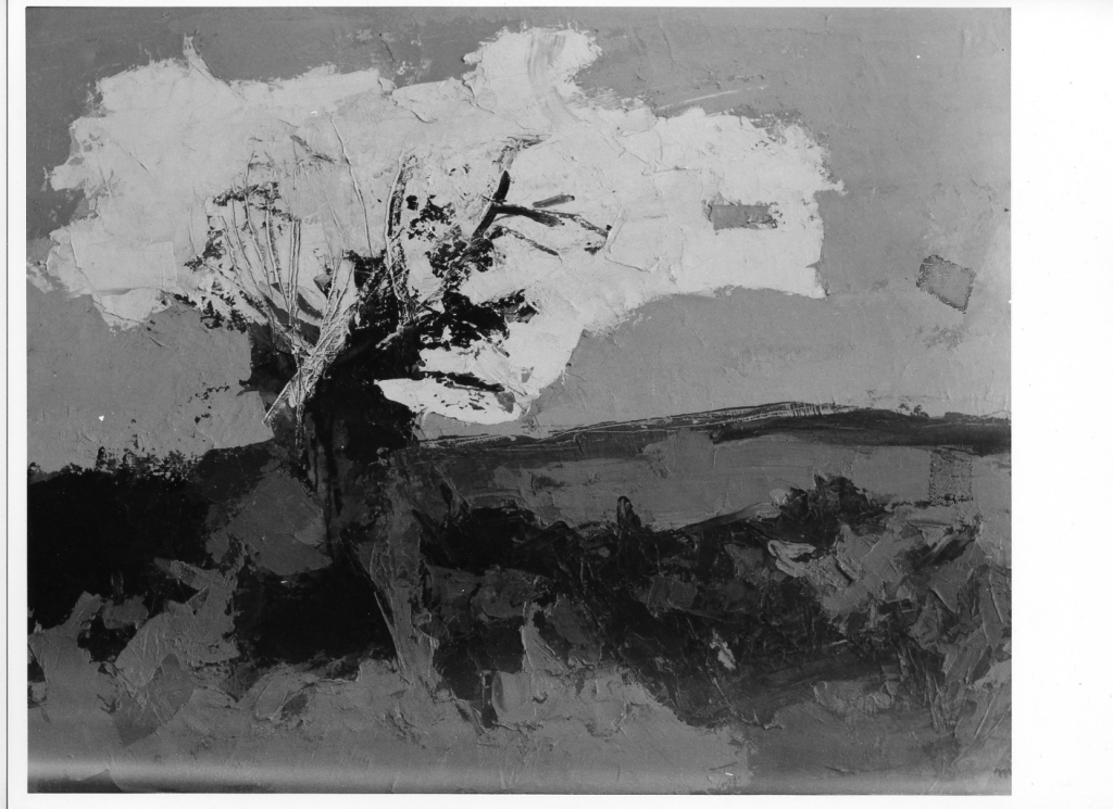 paesaggio con alberi (dipinto) di Martina Piero (terzo quarto sec. XX)