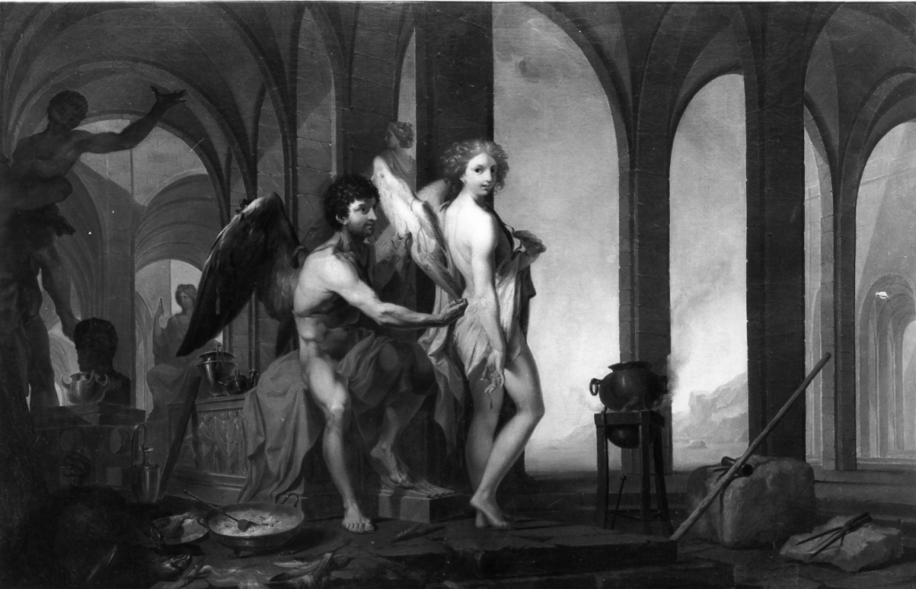 Dedalo ed Icaro (dipinto) di Boldrighi (prima metà sec. XIX)