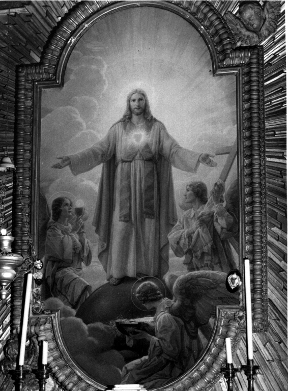 Cristo tra angeli (pala d'altare) di Mezzana Corrado (sec. XX)