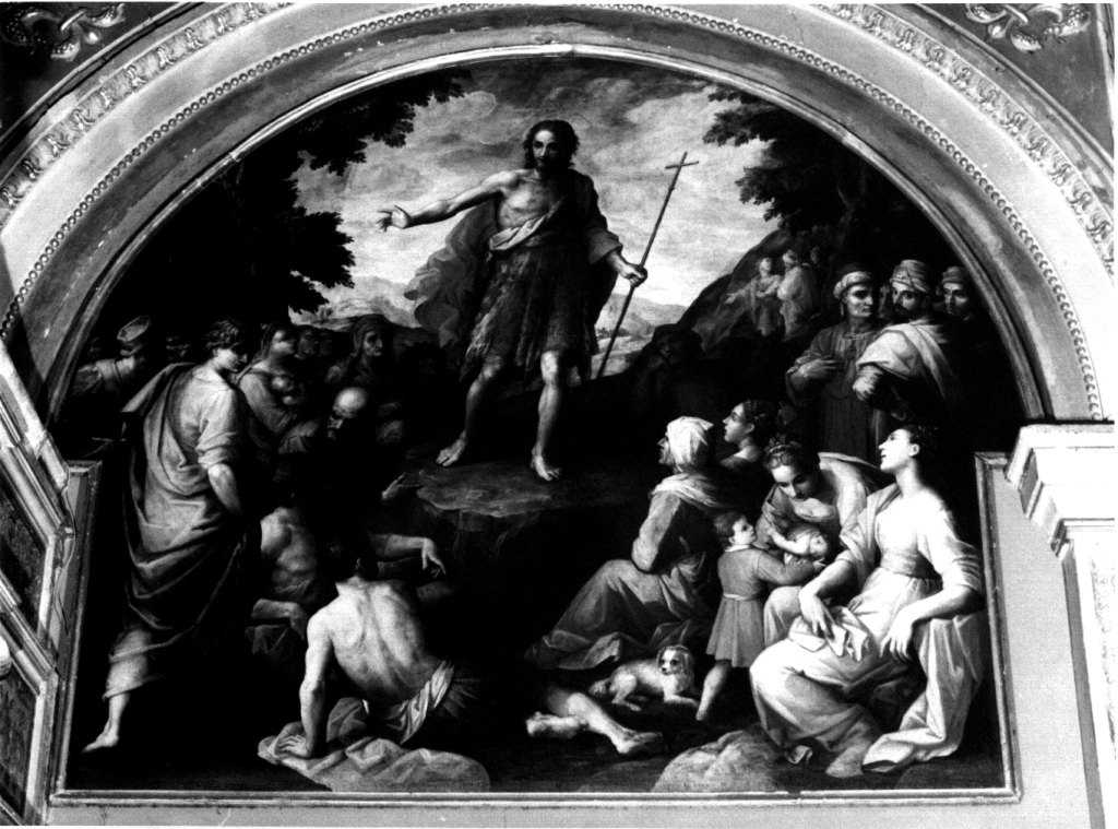 San Giovanni Battista predica nel deserto (dipinto) di Balducci Giovanni detto Cosci (sec. XVI)