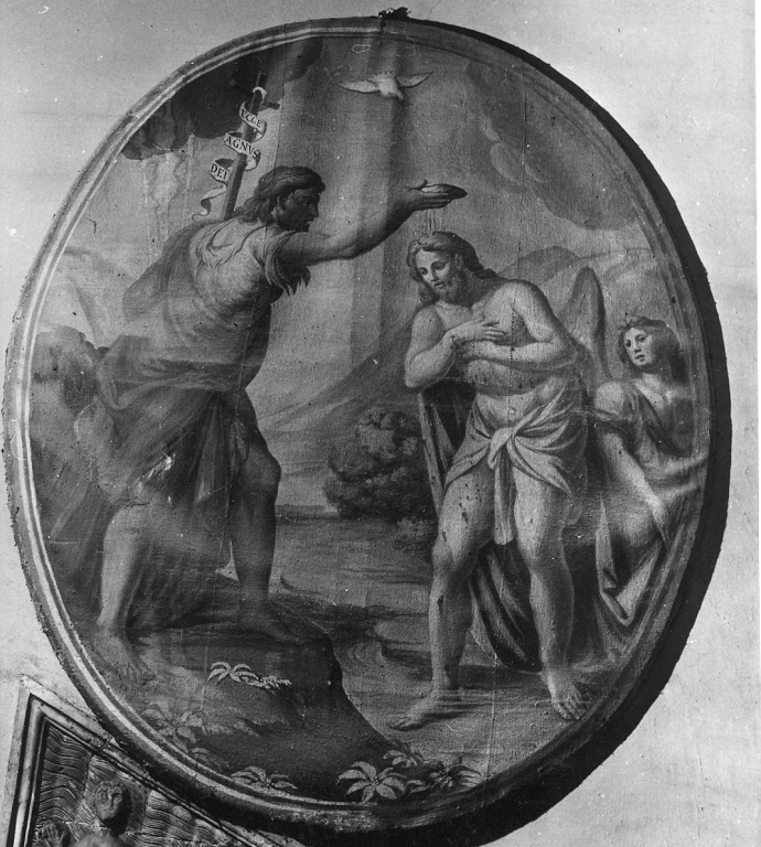 battesimo di Cristo (dipinto) - ambito laziale (sec. XVIII)