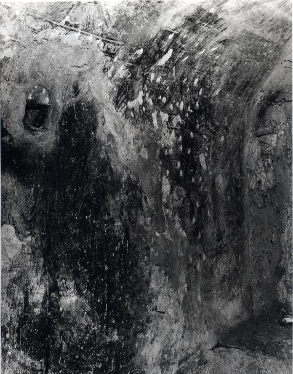 motivi decorativi architettonici (dipinto, frammento) - ambito campano (sec. XII)