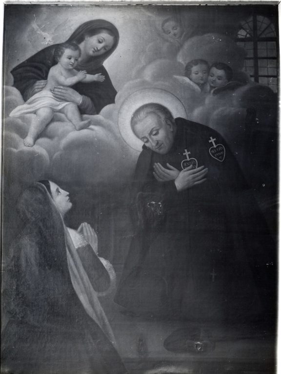 San Paolo della Croce e Madonna con Bambino (dipinto) - ambito laziale (sec. XIX)