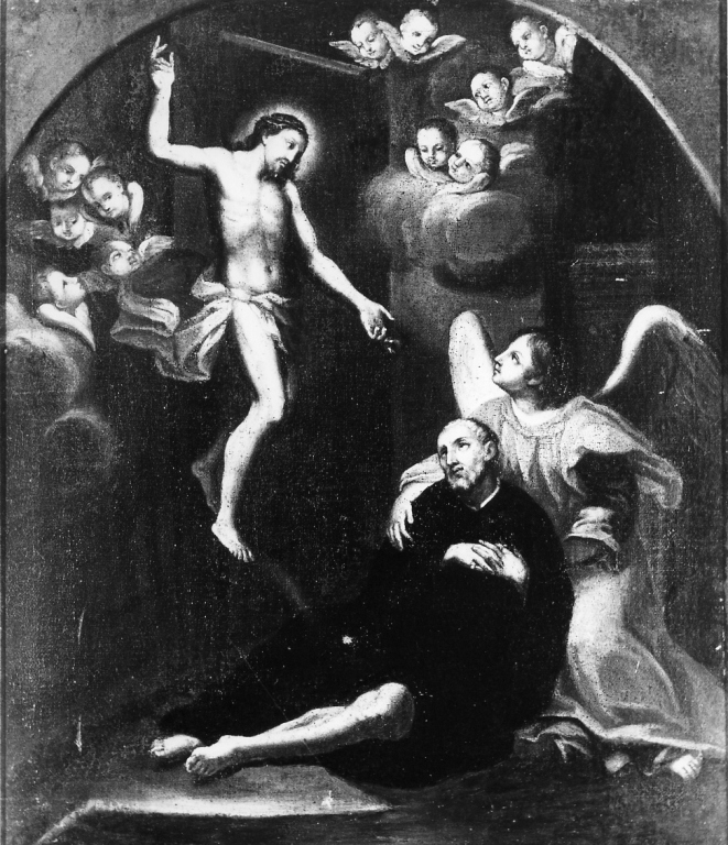 Visione di San Pellegrino Laziosi (dipinto) - ambito romano (seconda metà sec. XVII)