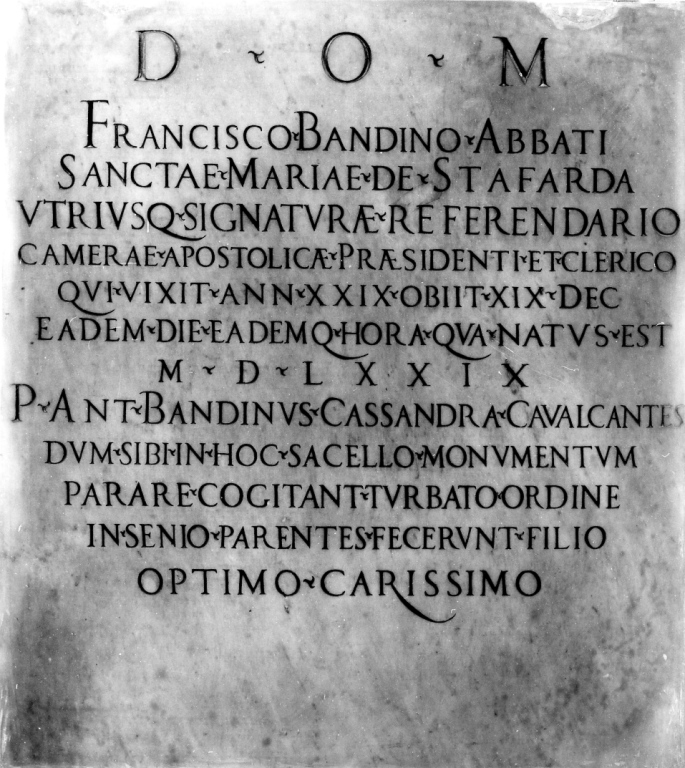 lapide commemorativa - ambito romano (sec. XVI)