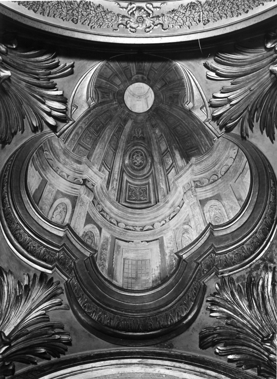 prospettiva a finta cupola (dipinto) di Pozzo Andrea (cerchia) (fine sec. XVII)