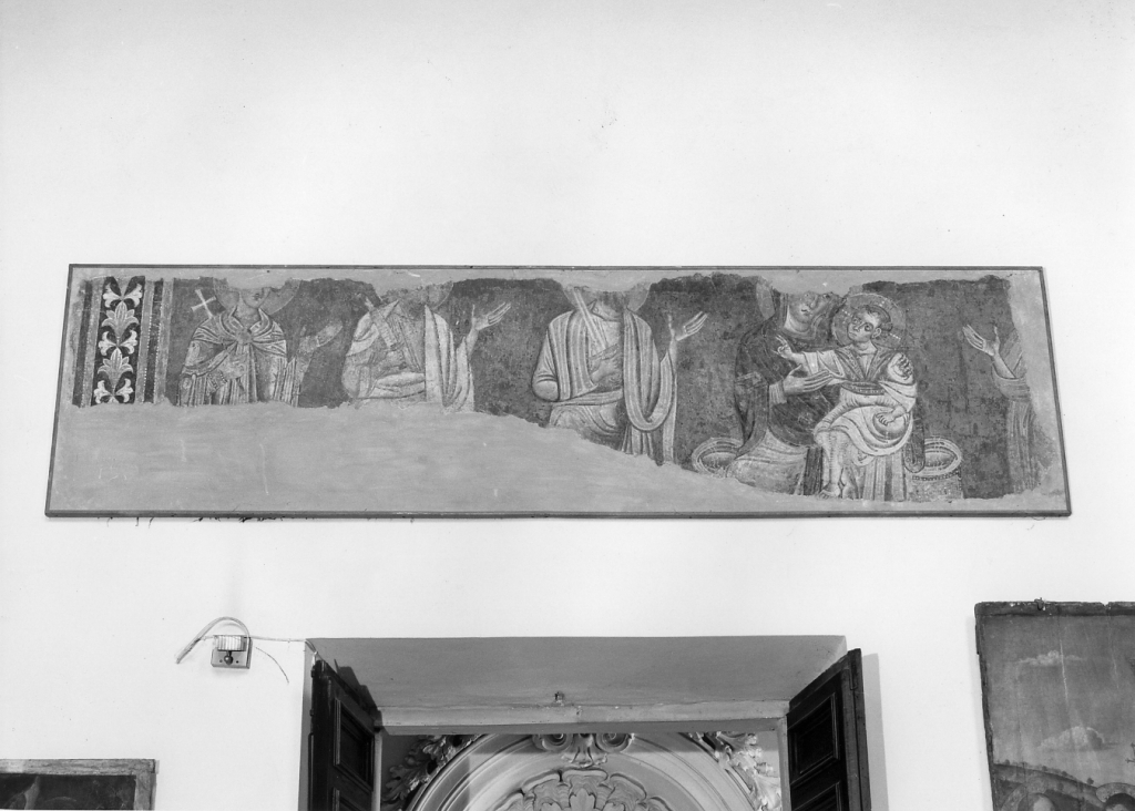 Madonna in trono con Santi (dipinto) - ambito romano (sec. XIII)