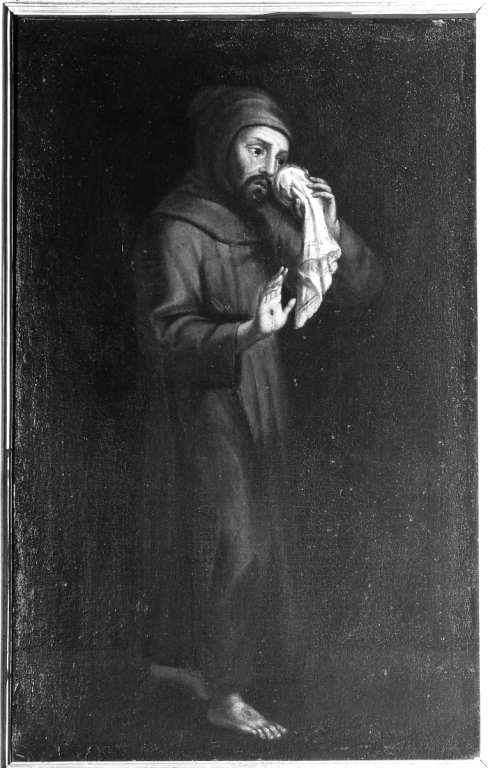 S. Francesco piangente (dipinto) - di difficile identificazione (sec. XVII)
