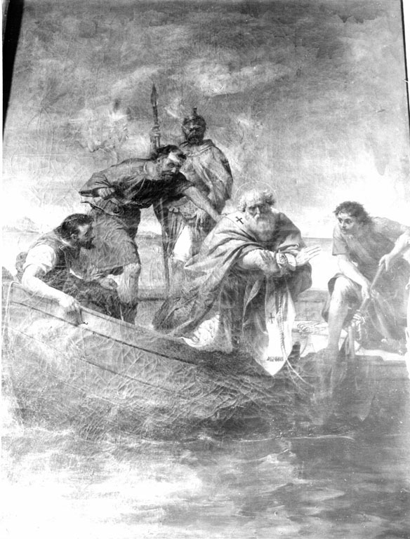 Martirio di San Clemente I (dipinto) di Mariani A (sec. XIX)