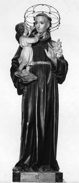 Sant'Antonio da Padova con Gesù Bambino (gruppo scultoreo) - ambito romano (seconda metà sec. XIX)