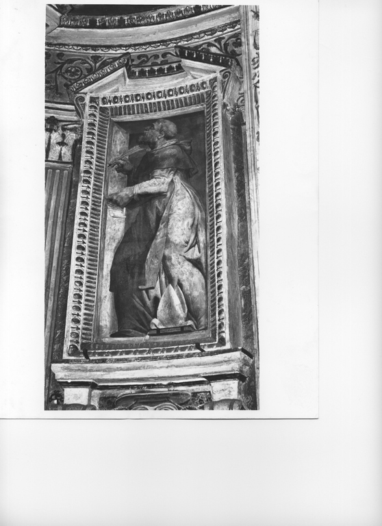 Sant'Agostino (dipinto, elemento d'insieme) di Valeriano Giuseppe (attribuito) (sec. XVI)