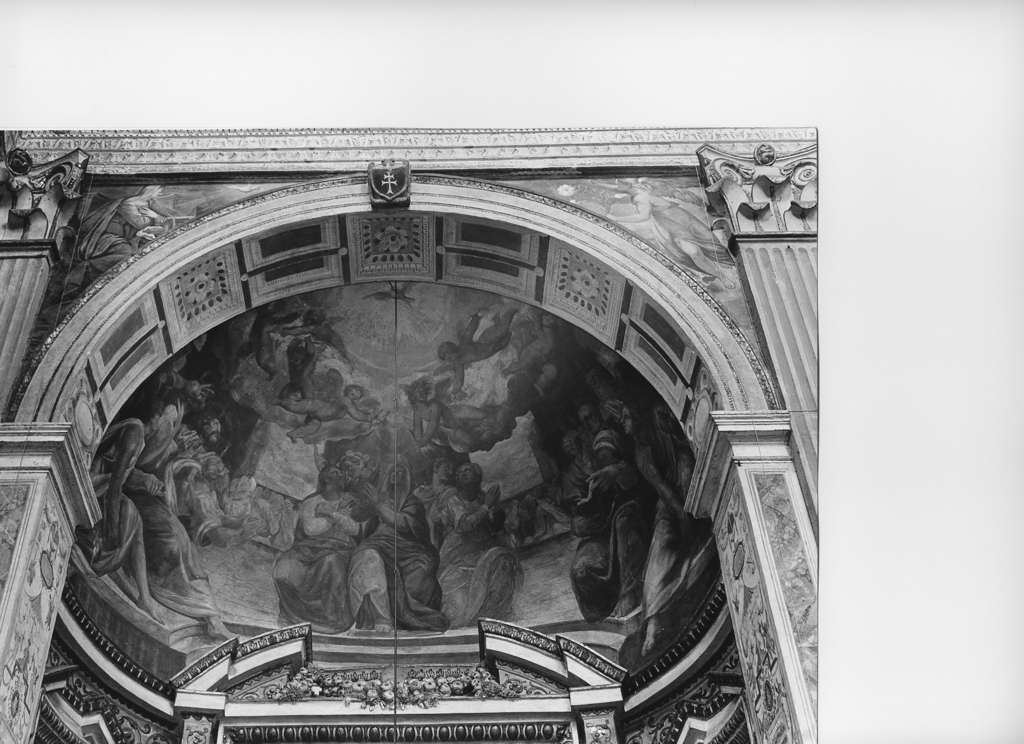 Pentecoste (dipinto, elemento d'insieme) di Valeriano Giuseppe (attribuito) (sec. XVI)