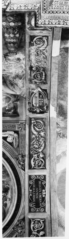 motivi decorativi a grottesche (dipinto, elemento d'insieme) di Zucchi Jacopo (attribuito) (sec. XVI)