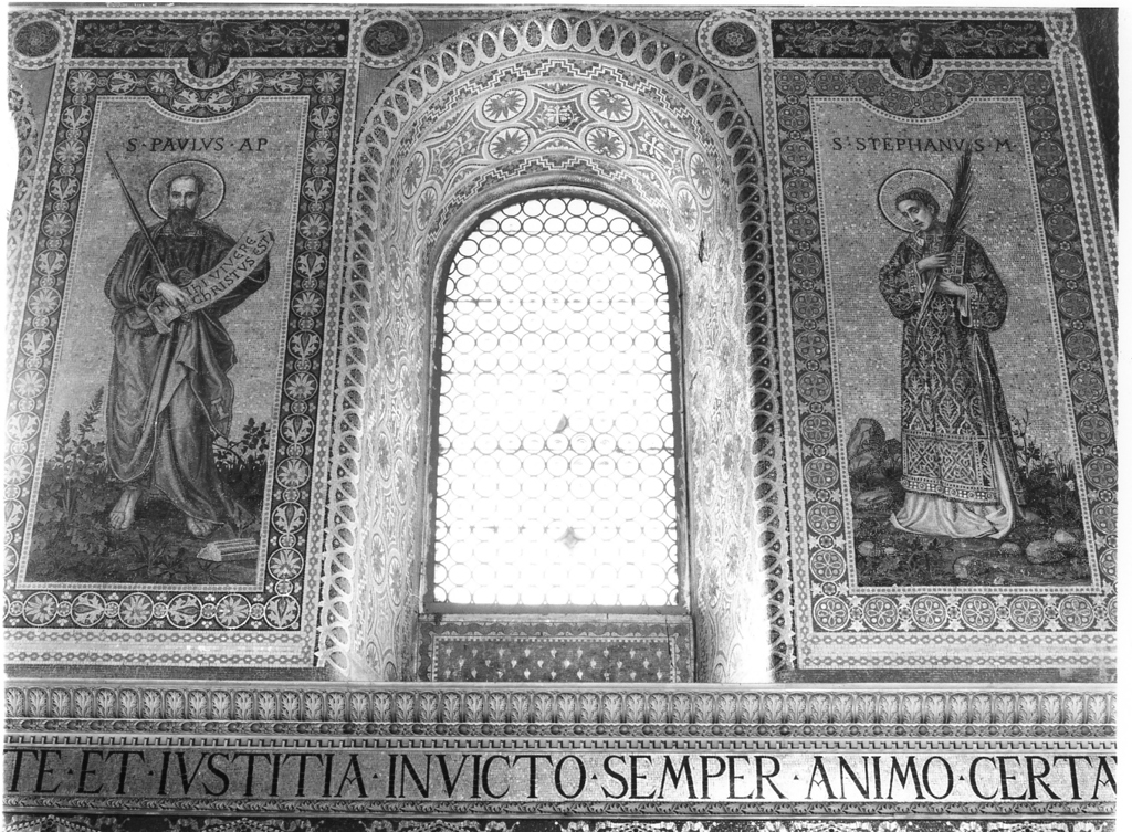 San Paolo Apostolo (decorazione musiva, elemento d'insieme) di Seitz Ludwig (attribuito) (sec. XIX)