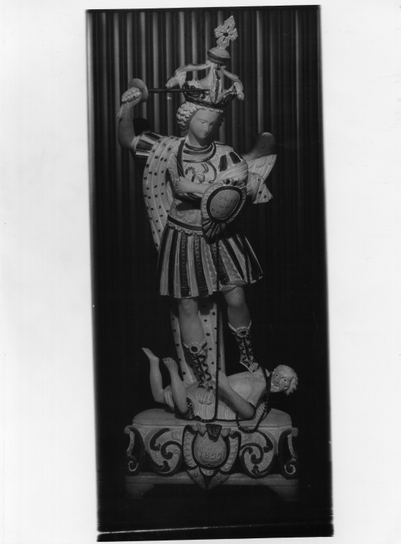 San Michele arcangelo (scultura) - ambito laziale (sec. XIX)