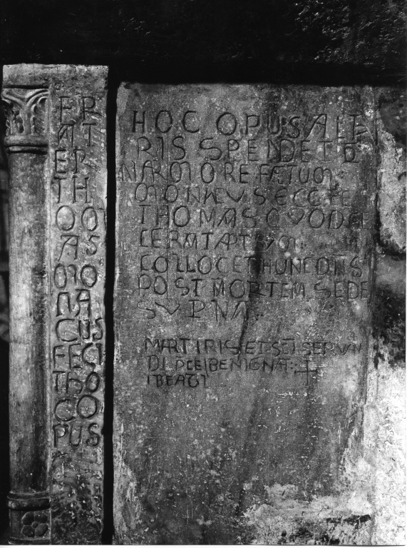 lapide - ambito laziale (sec. XII)