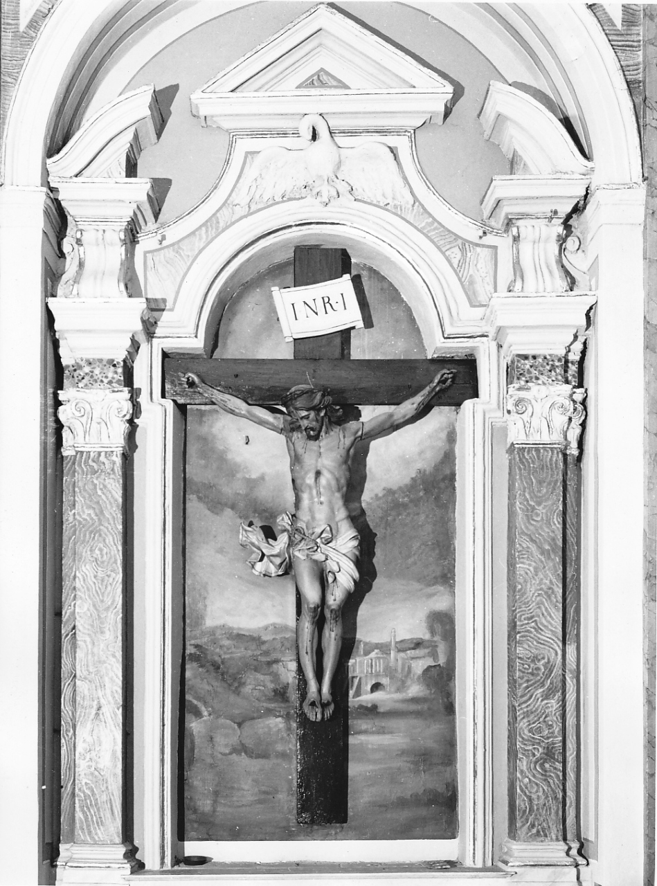 Cristo crocifisso (crocifisso, opera isolata) - bottega Italia centrale (sec. XVIII)