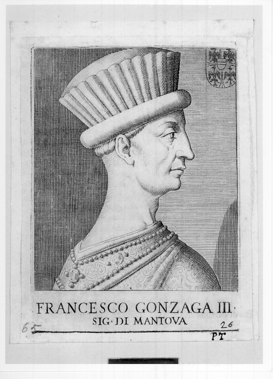 Gianfrancesco Gonzaga, quinto capitano generale e primo marchese di Mantova (n. 1395 - m. 1444) (stampa, serie) di Caprioli Aliprando (sec. XVI)