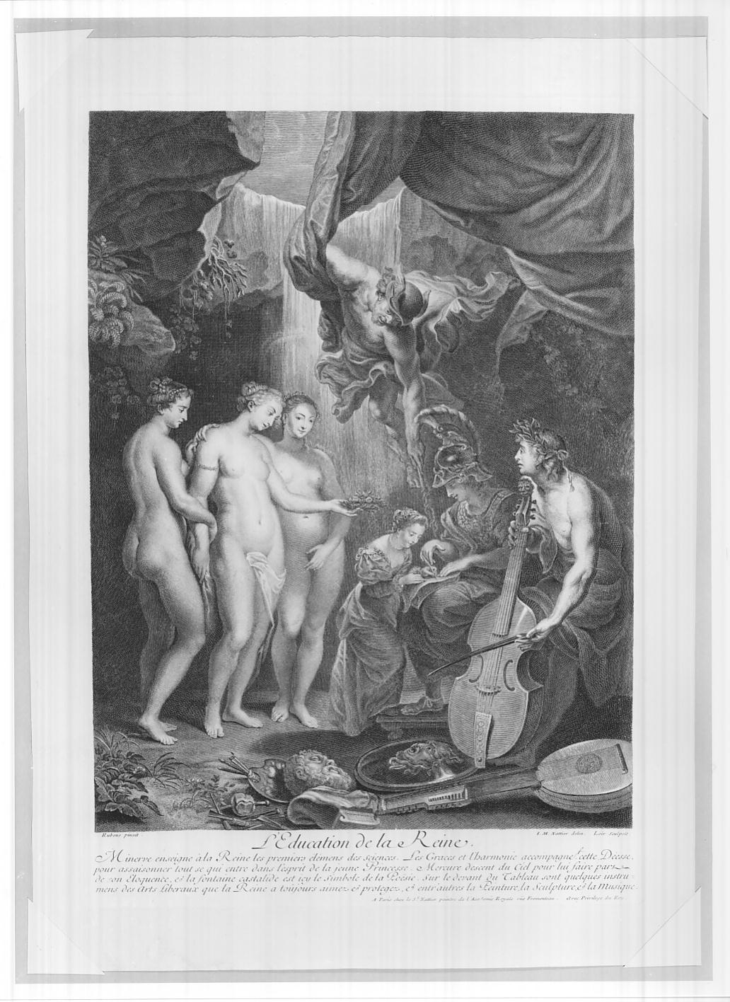Educazione di Maria (stampa, serie) di Loir Alexis, Nattier Jean Marc, Rubens Pieter Paul (sec. XVIII)