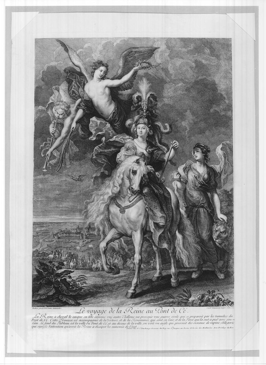 Trionfo a Juliers (stampa, serie) di Simonneau Charles, Nattier Jean Marc, Rubens Pieter Paul (sec. XVIII)
