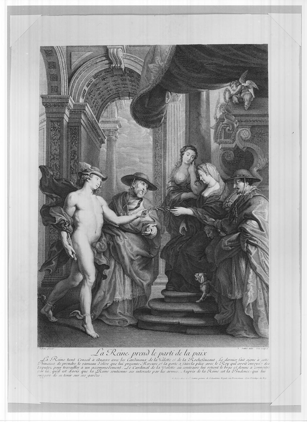 Il trattato di Angouleme (stampa, serie) di Loir Alexis, Nattier Jean Marc, Rubens Pieter Paul (sec. XVIII)