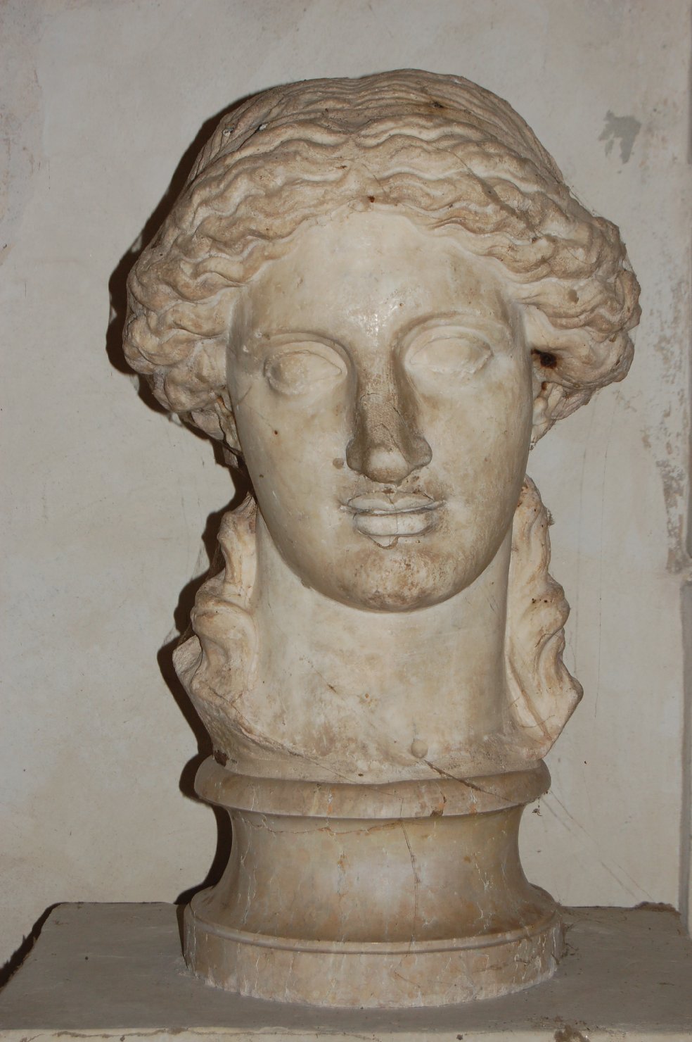 Figura mitologica (testa) (scultura, frammento) - arte romana (secc. I/ II)