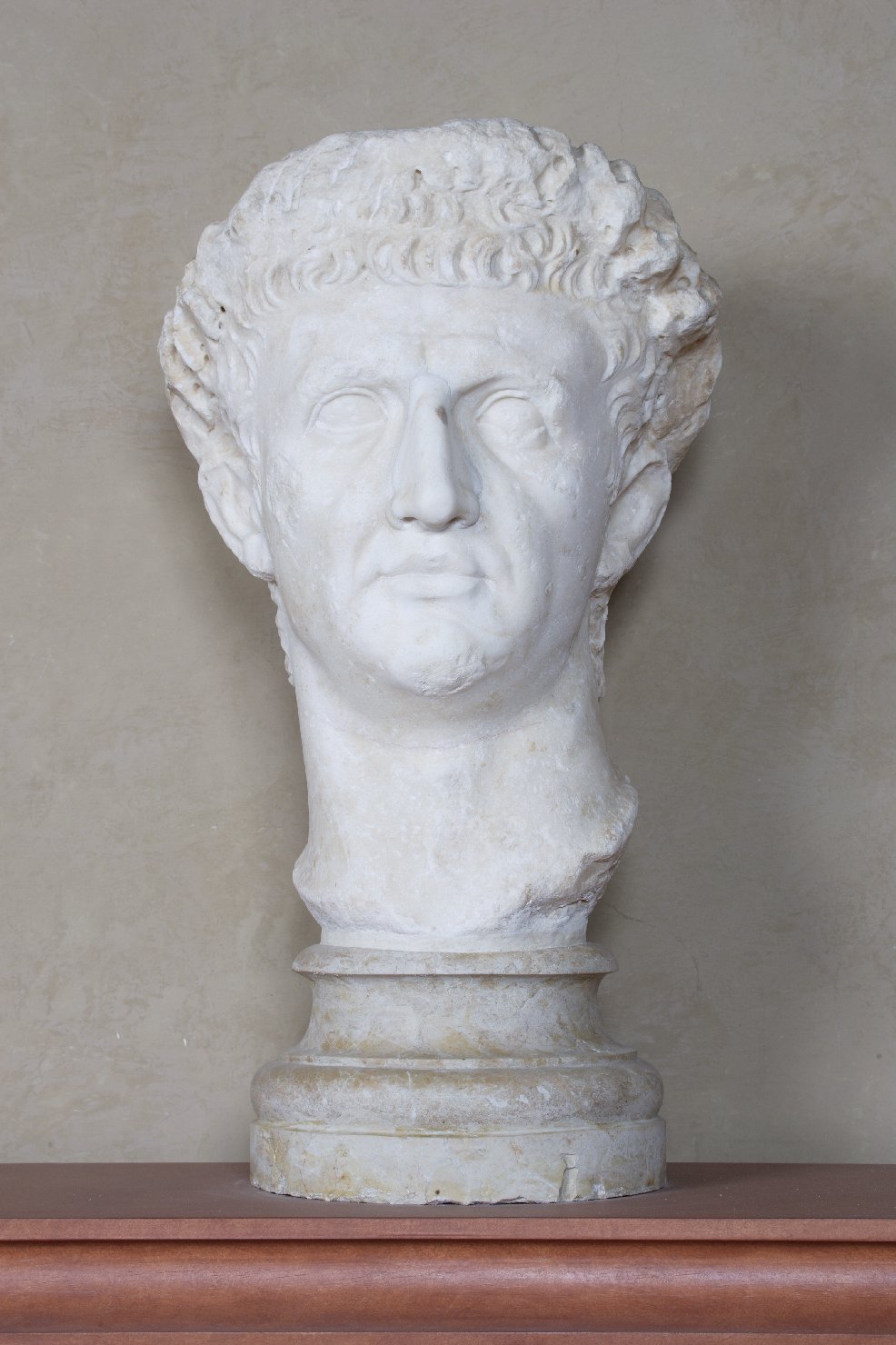 Imperatore Claudio (testa) (scultura, frammento) - arte romana (metà sec. I)