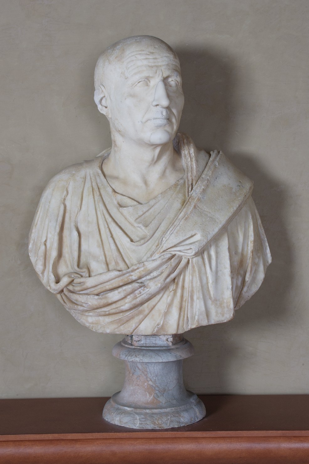 Ritratto virile (busto, opera isolata) - arte romana (terzo quarto sec. I a.C)