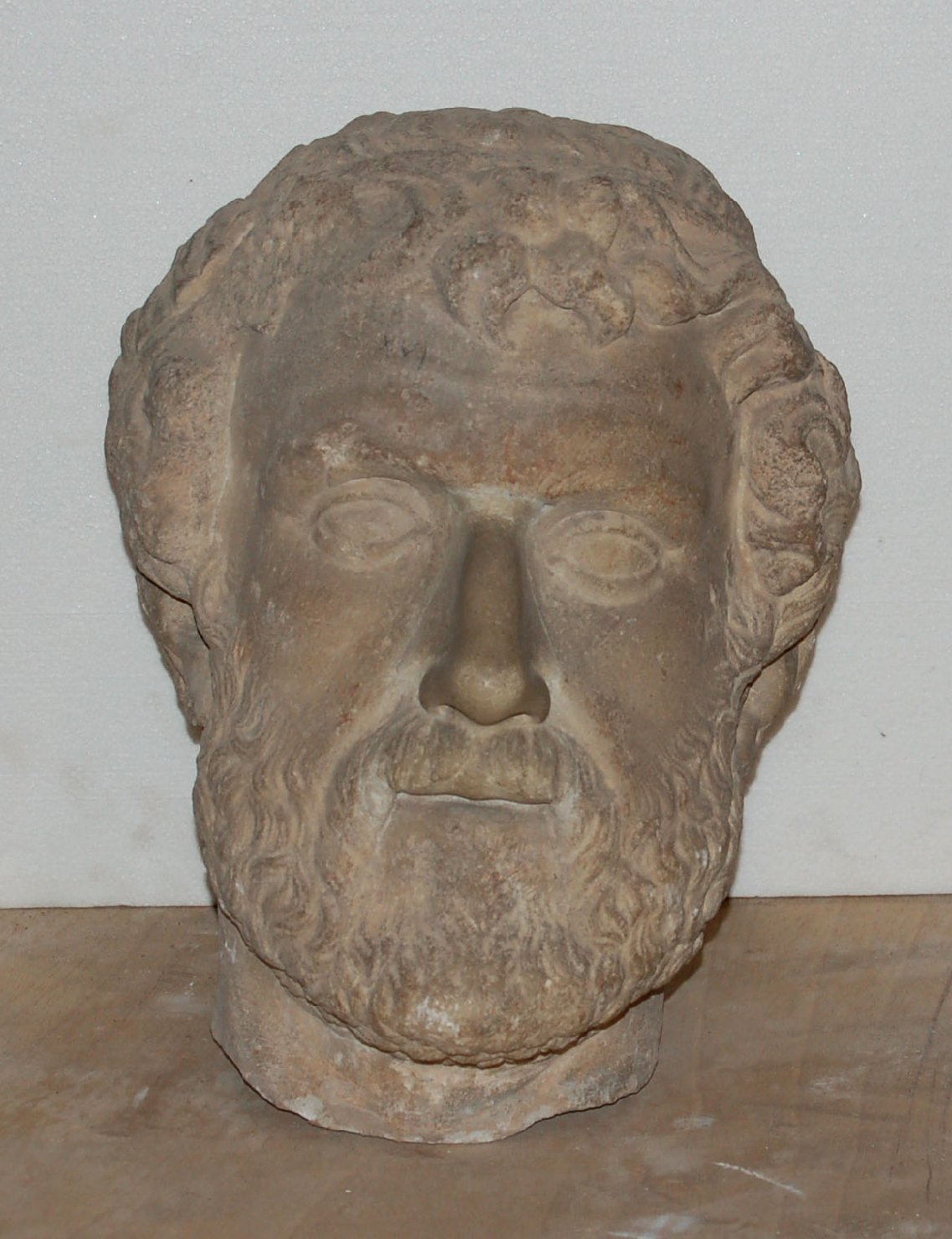 Antonino Pio (testa) (statua, elemento d'insieme) - arte romana (terzo quarto sec. II)