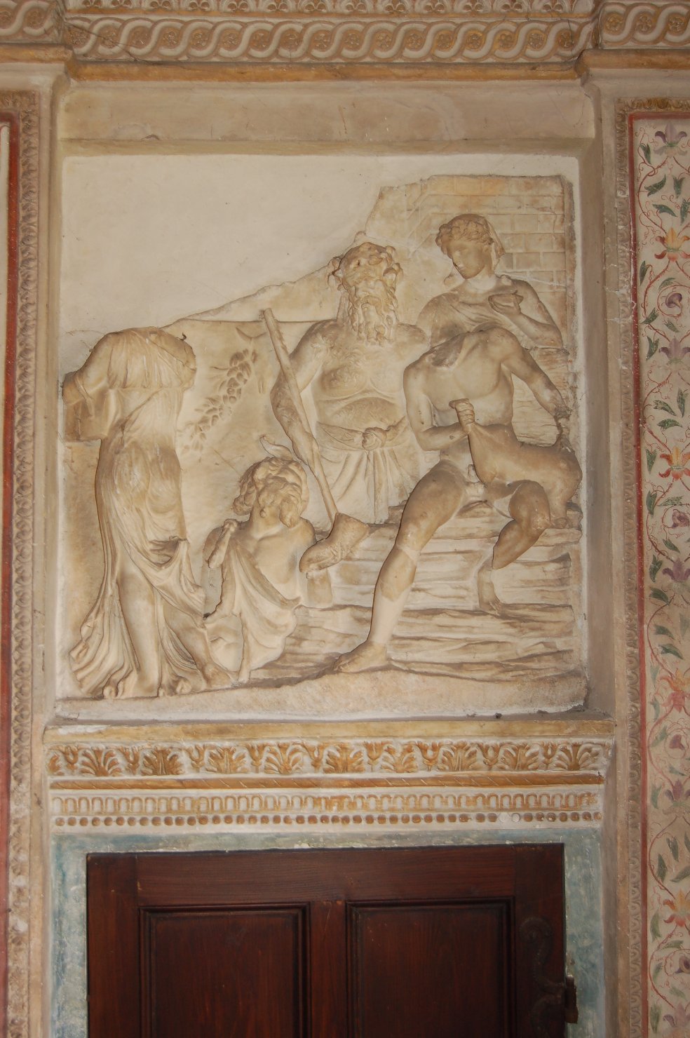 Scena dionisiaca (rilievo, frammento) - arte romana (secc. I a.C./ I)