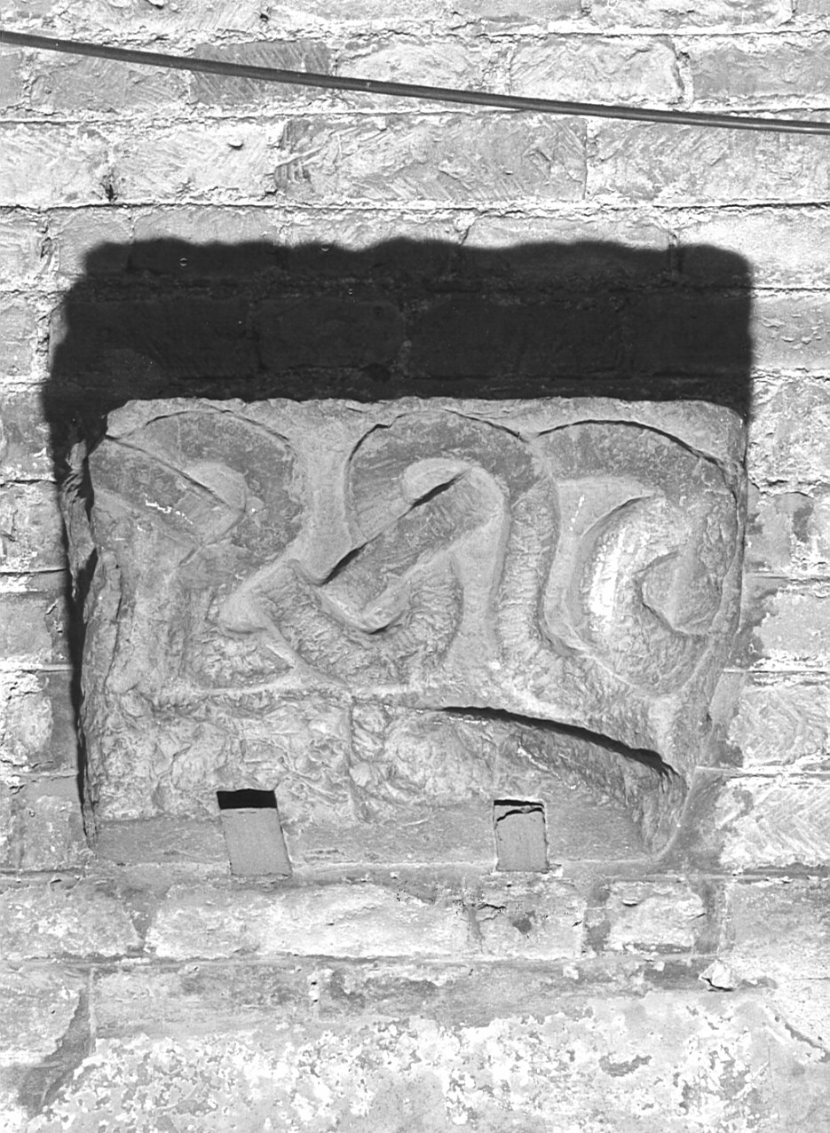 capitello, opera isolata - bottega lombarda (sec. XII)