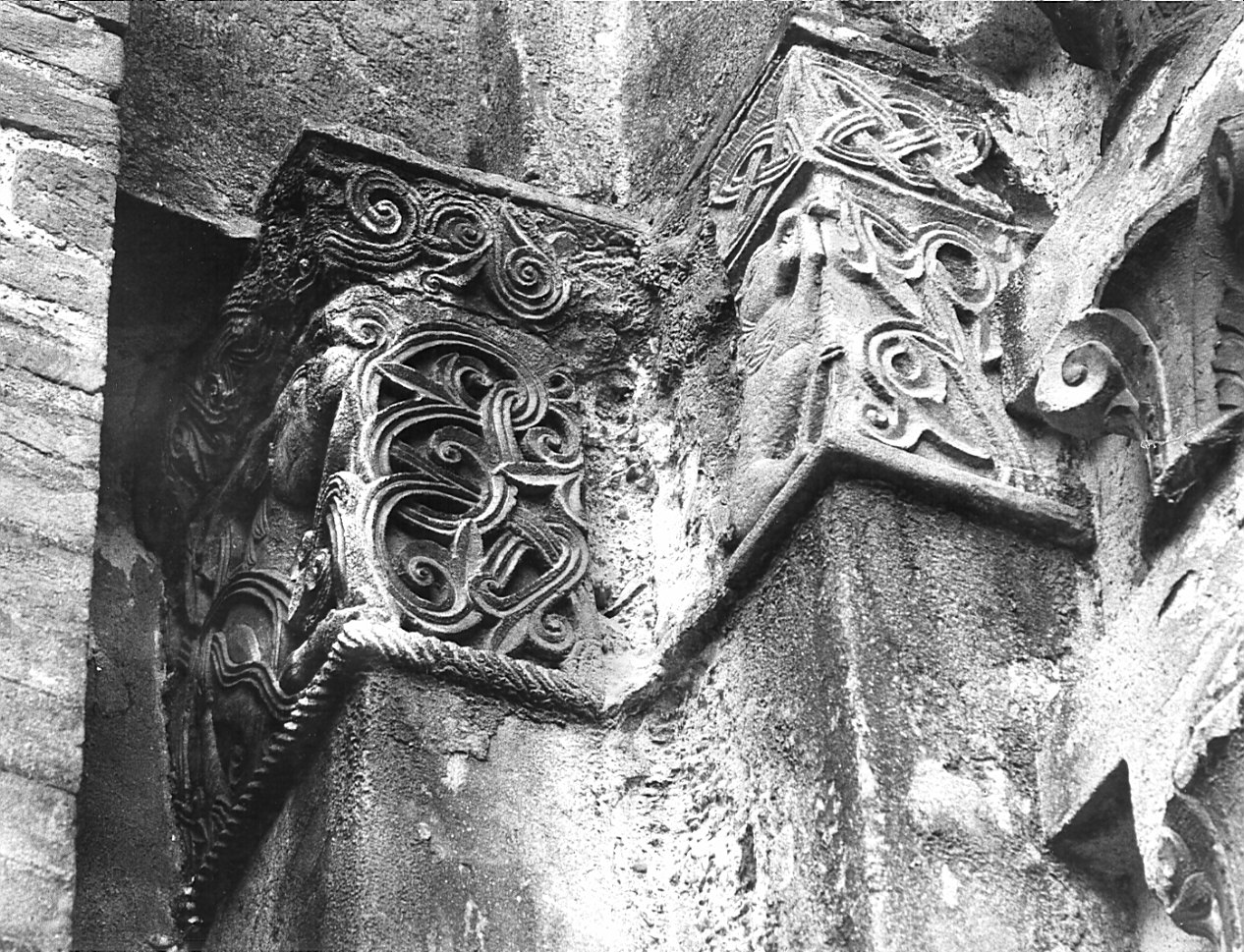 capitello, serie - bottega lombarda (sec. XII)