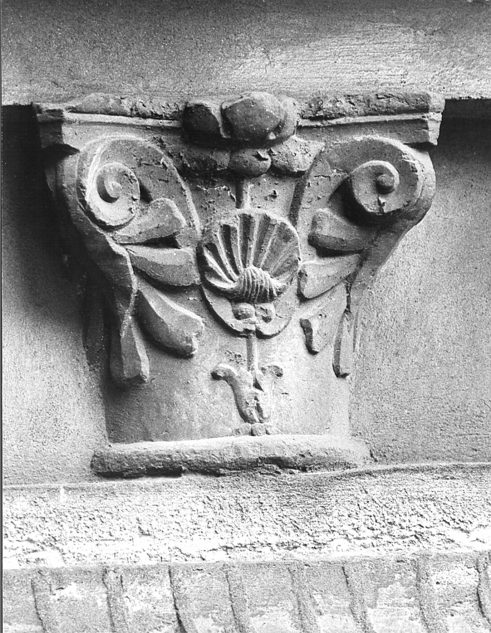 capitello, opera isolata - bottega lombarda (fine/inizio secc. XV/ XVI)