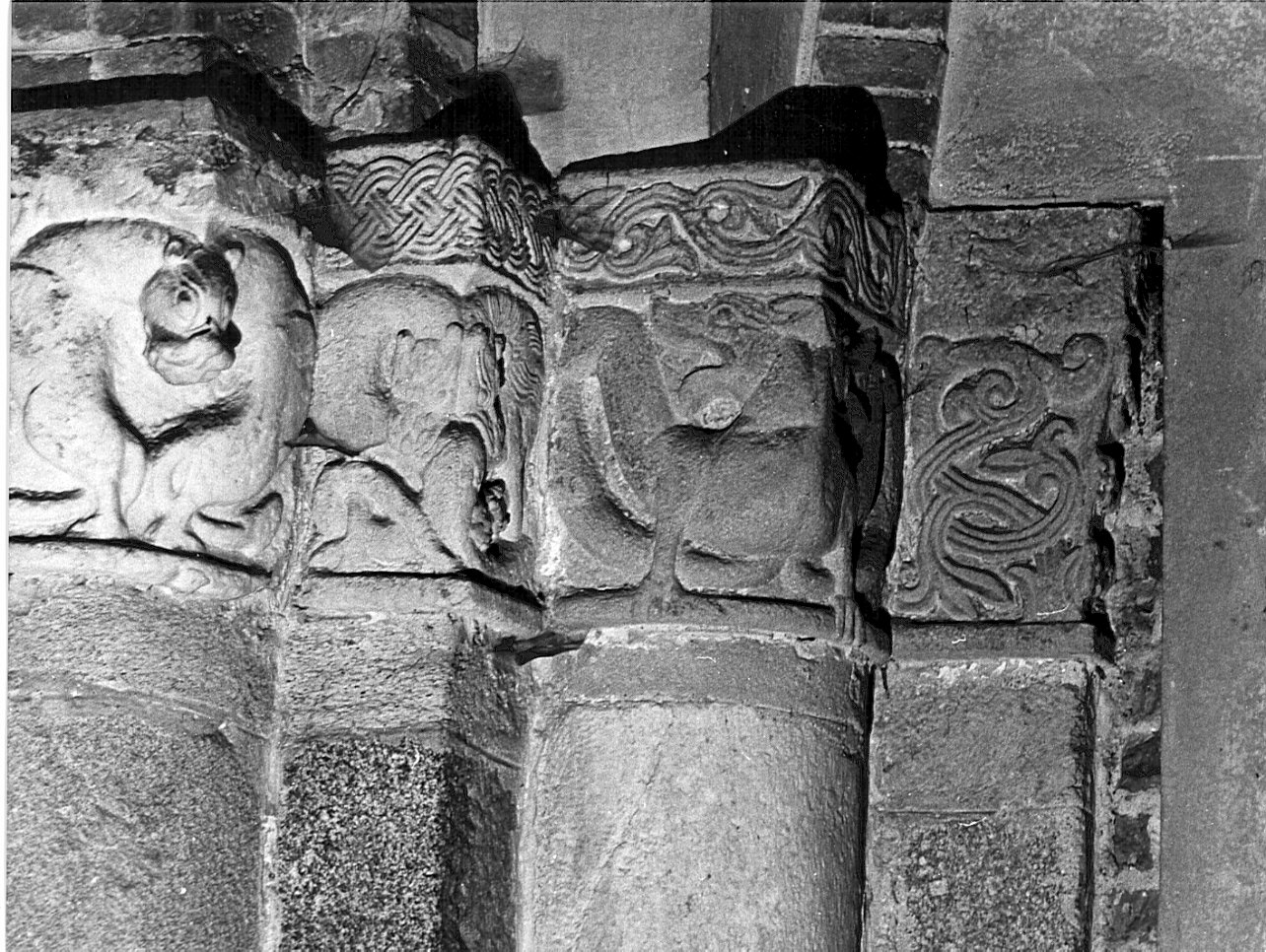 capitello, serie - bottega lombarda (sec. XII)