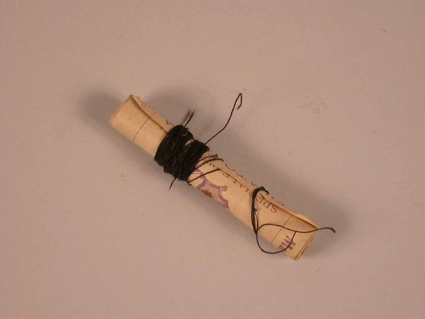 cotone nero cannellina, strumento da laboratorio - manifattura conventuale (sec. XIX)