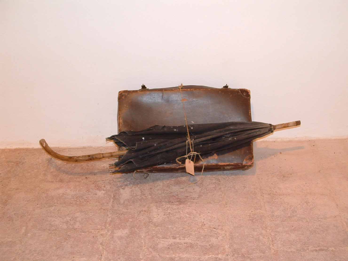 valigia con ombrello - produzione marchigiana (secc. XIX/ XX)