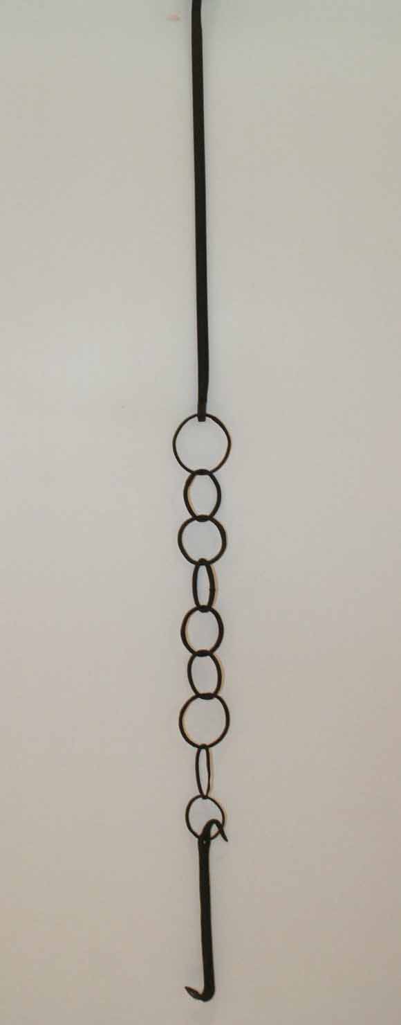 catena da camino - produzione marchigiana (secc. XIX/ XX)